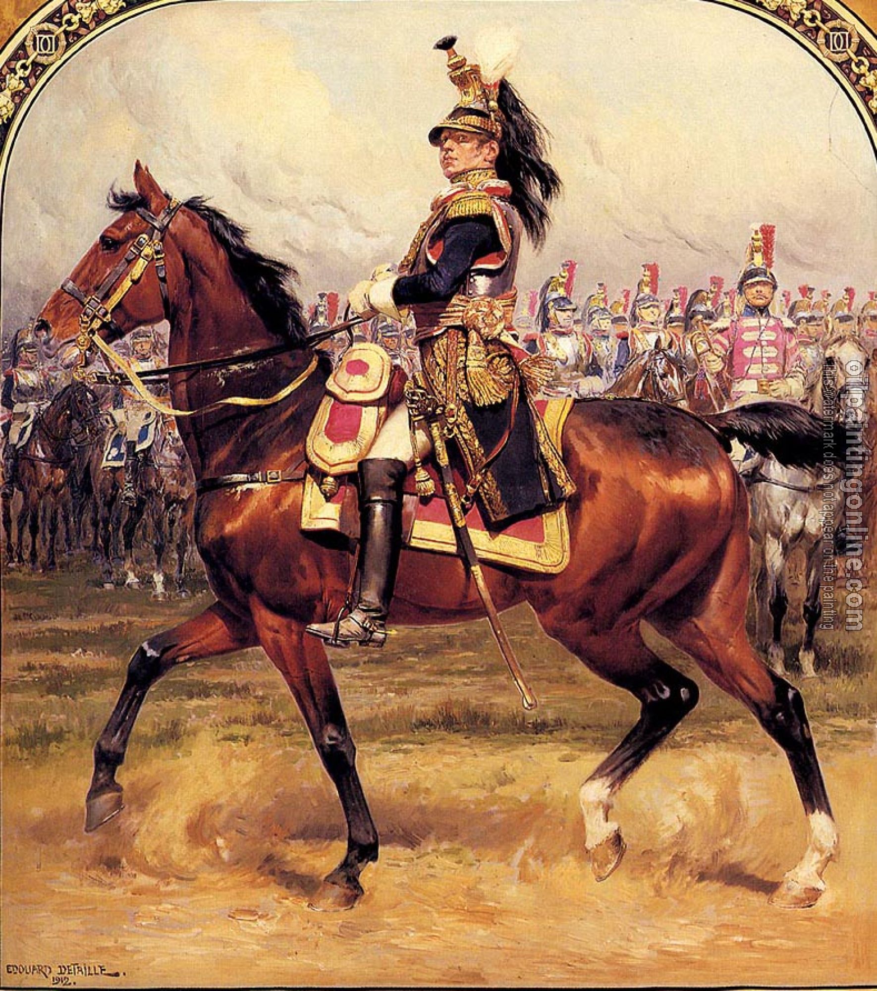 Detaille, Edouard - Le General D Hautpoul A Cheval